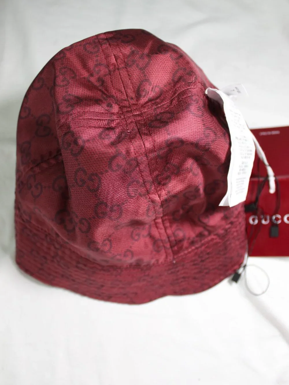 NWT GUCCI GG Floral GG Silk Bucket Hat Reversible L 834007